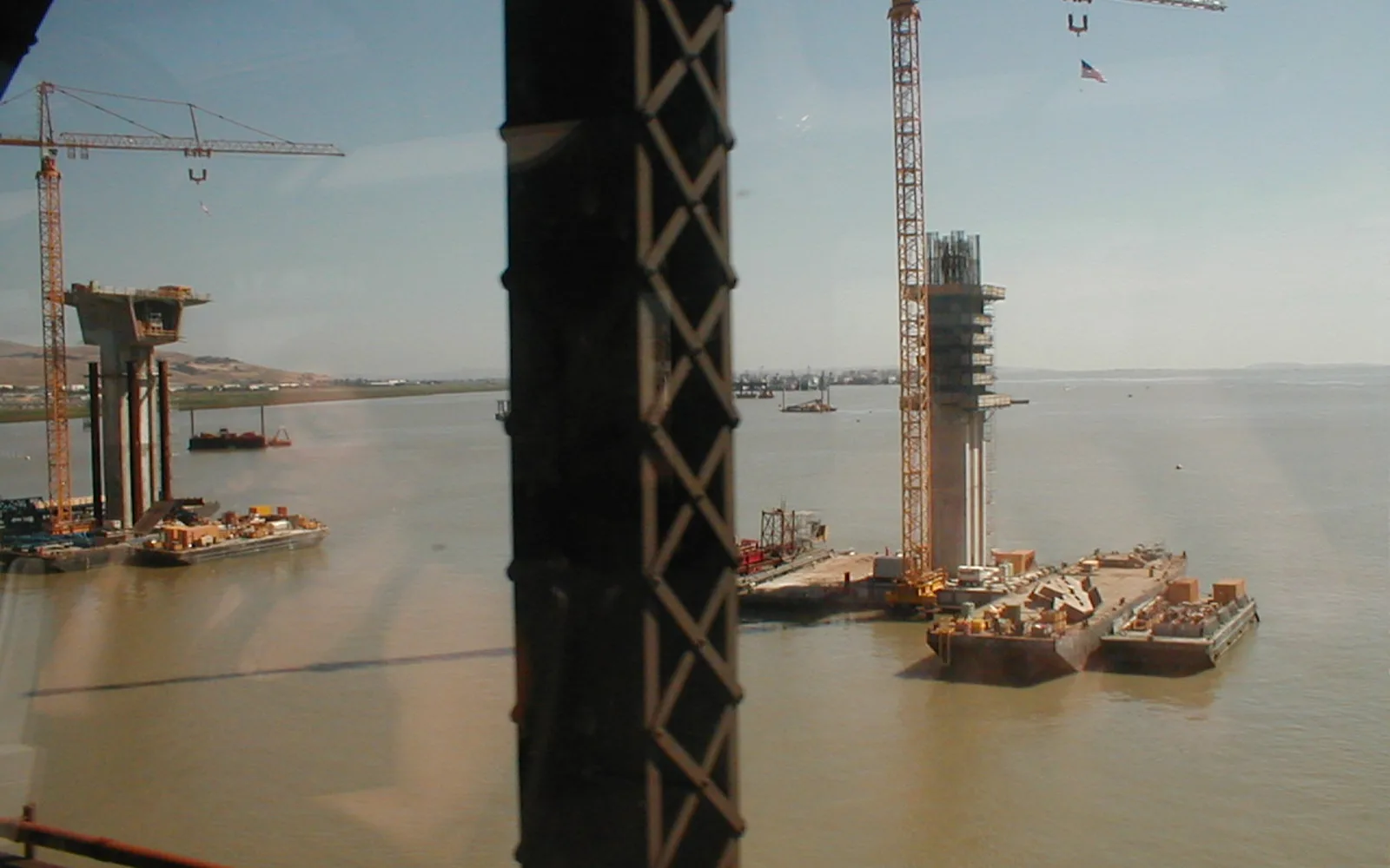 Construction and development of a new bridge in Suisun City, representing growth and development